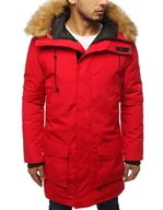 Kurtki męskie - Kurtka męska parka zimowa czerwona Dstreet TX2995-XL - miniaturka - grafika 1
