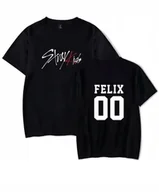 Koszulki męskie - KOSZULKA Z NADRUKIEM MĘSKA ŚMIESZNA T-SHIRT STRAY KIDS KPOP FELIX - miniaturka - grafika 1