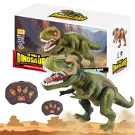 Zabawki zdalnie sterowane - Dinozaur T-Rex Zdalnie Sterowany RC Światła Dźwięk LEAN Toys - miniaturka - grafika 1
