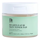 Toniki i hydrolaty do twarzy - Benton - Heartleaf 80 Skin Toner Pad 70pads - miniaturka - grafika 1