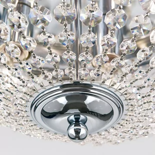 Lampa sufitowa Plafond, chrom/przezroczysta, Ø47cm - Lampy sufitowe - miniaturka - grafika 2