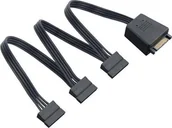 Kable komputerowe i do monitorów - SilverStone SATA 15-pin - SATA 15-pin x3, 1.8m, Czarny SST-CP06-L - miniaturka - grafika 1