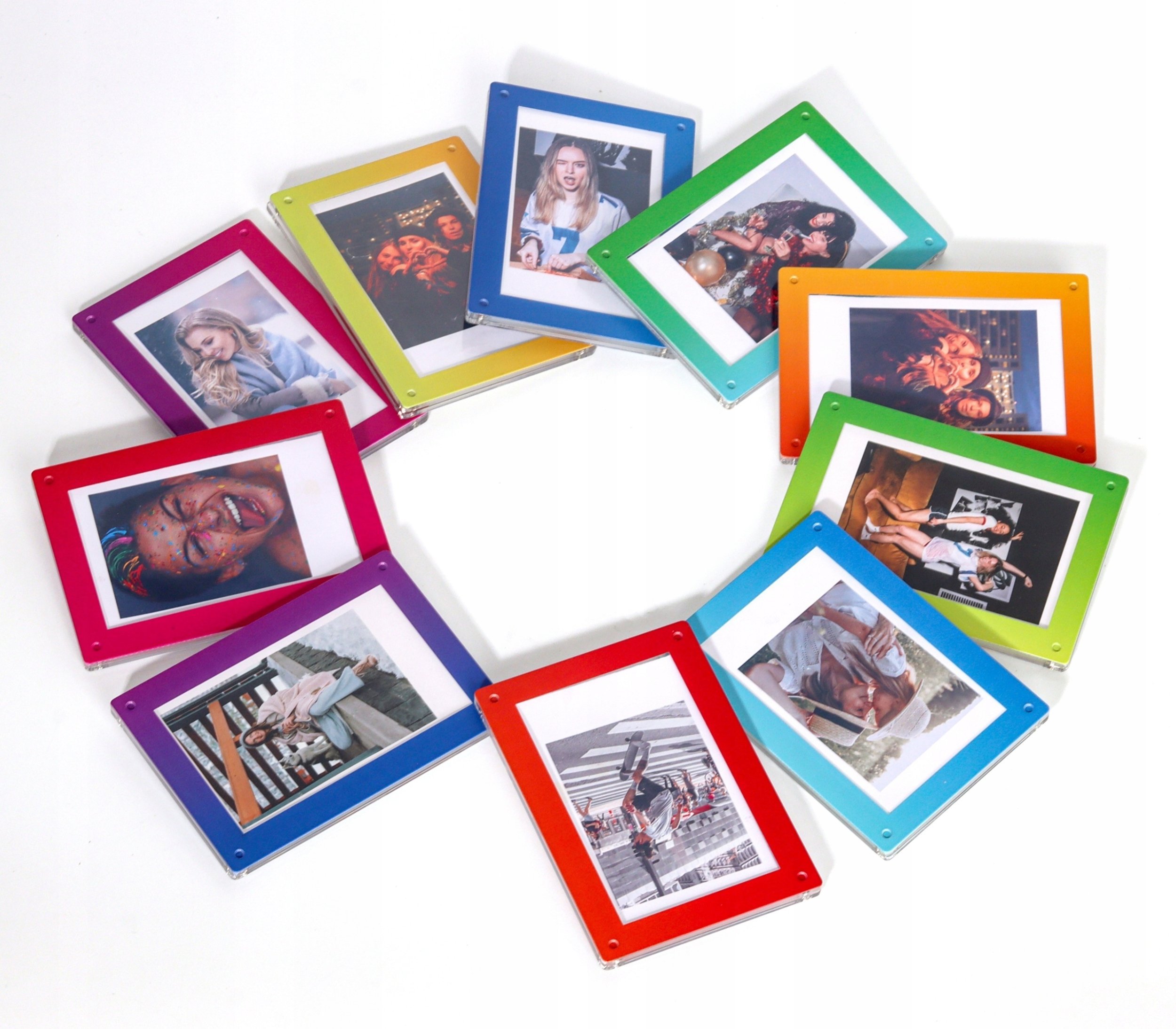 Ramka Na Magnes Lodówkę Do Zdjęć Instax Mini 99 41 12 40 11 Evo Liplay Link / Różowo - Czerwony