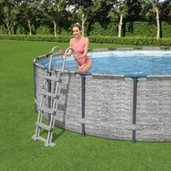 Akcesoria do basenów - Bestway 4-stopniowa drabinka basenowa Flowclear, 122 cm - miniaturka - grafika 1