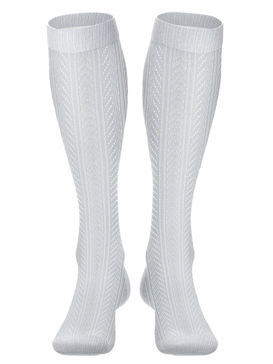 Podkolanówki Ażurowe Jodełka -37-41