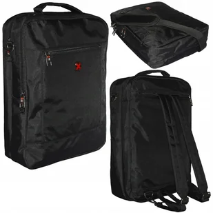 Plecak torba na ramię 2w1 Travel'n'Meet ME-044 czarny - Torebki damskie - miniaturka - grafika 1
