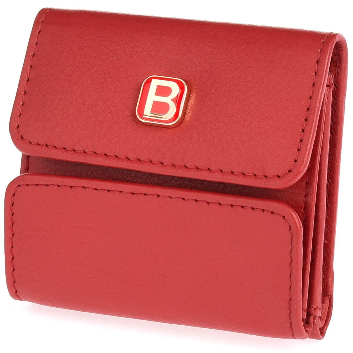 Mini Portmonetka Z Podwójną Przegrodą Bellugio - Czerwona
