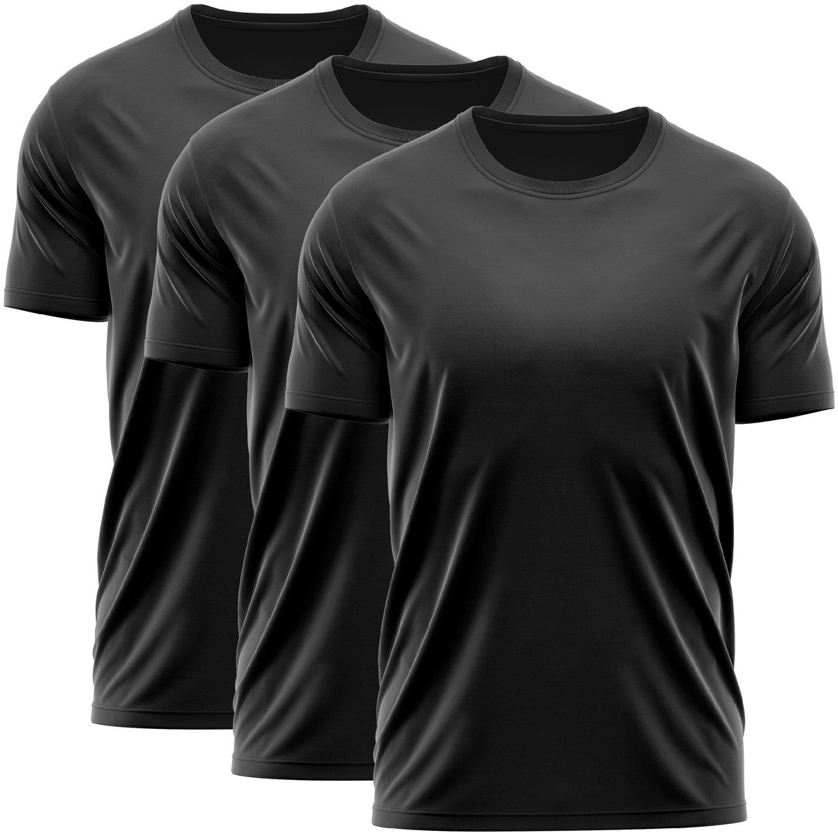 Koszulka Wojskowa Militarna Patriotyczna Zestaw 3 Pak 3Pak Gładka Basic