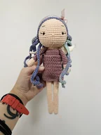 Lalki dla dziewczynek - Anioł wróżka lalka maskotka szydełkowa handmade - miniaturka - grafika 1