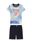 Spodenki damskie - Guess Komplet t-shirt i szorty sportowe N6GG00 K8HM4 Granatowy Regular Fit - miniaturka - grafika 1