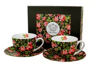Filiżanki - Filiżanki do  kawy i herbaty porcelanowe ze spodkami DUO WZÓR KRAKOWSKI 270 ml 2 szt - miniaturka - grafika 1