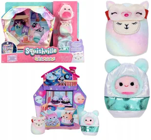 Squishmallows Squishville SCENA ZABAWY Piżamowa Impreza PIJAMA PARTY 3+ Lat - Lalki dla dziewczynek - miniaturka - grafika 1