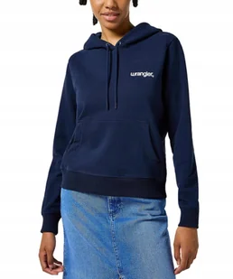 Bluza Wrangler REGULAR HOODIE 112356459 Navy S - Bluzy damskie - miniaturka - grafika 1