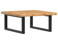 Półki łazienkowe - Jasnobrązowa półka czarne uchwyty 50x50 - Bafo - miniaturka - grafika 1