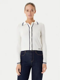 Guess Jeans Kardigan W5YR32 Z3HO2 Écru Regular Fit - Swetry damskie - miniaturka - grafika 1