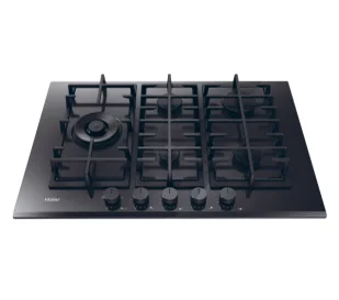 Płyta gazowa do zabudowy Haier Seria 6 Gas On Glass HAVG7WL4BPB 74,5cm - Płyty gazowe do zabudowy - miniaturka - grafika 1