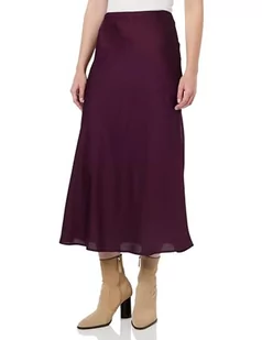 Vila Viellette HW Long Skirt-Noos Satynowa spódnica, czerwona, 42 damska, Czerwony, 40 - Spódnice - miniaturka - grafika 1