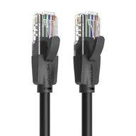 Kable miedziane - Kabel sieciowy UTP kat.6 Vention IBEBI 3m czarny - miniaturka - grafika 1