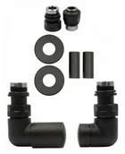 Zawory i kraniki - Zawór regulacyjny Vision czarny strukturalny lewy GZ1/2 All in One - miniaturka - grafika 1