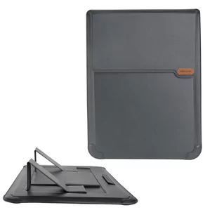 Nillkin Nillkin Versatile etui torba pokrowiec na laptopa do 14'' z funkcją podstawki i podkładki pod myszkę szary - Szary 14 - Torby na laptopy - miniaturka - grafika 1