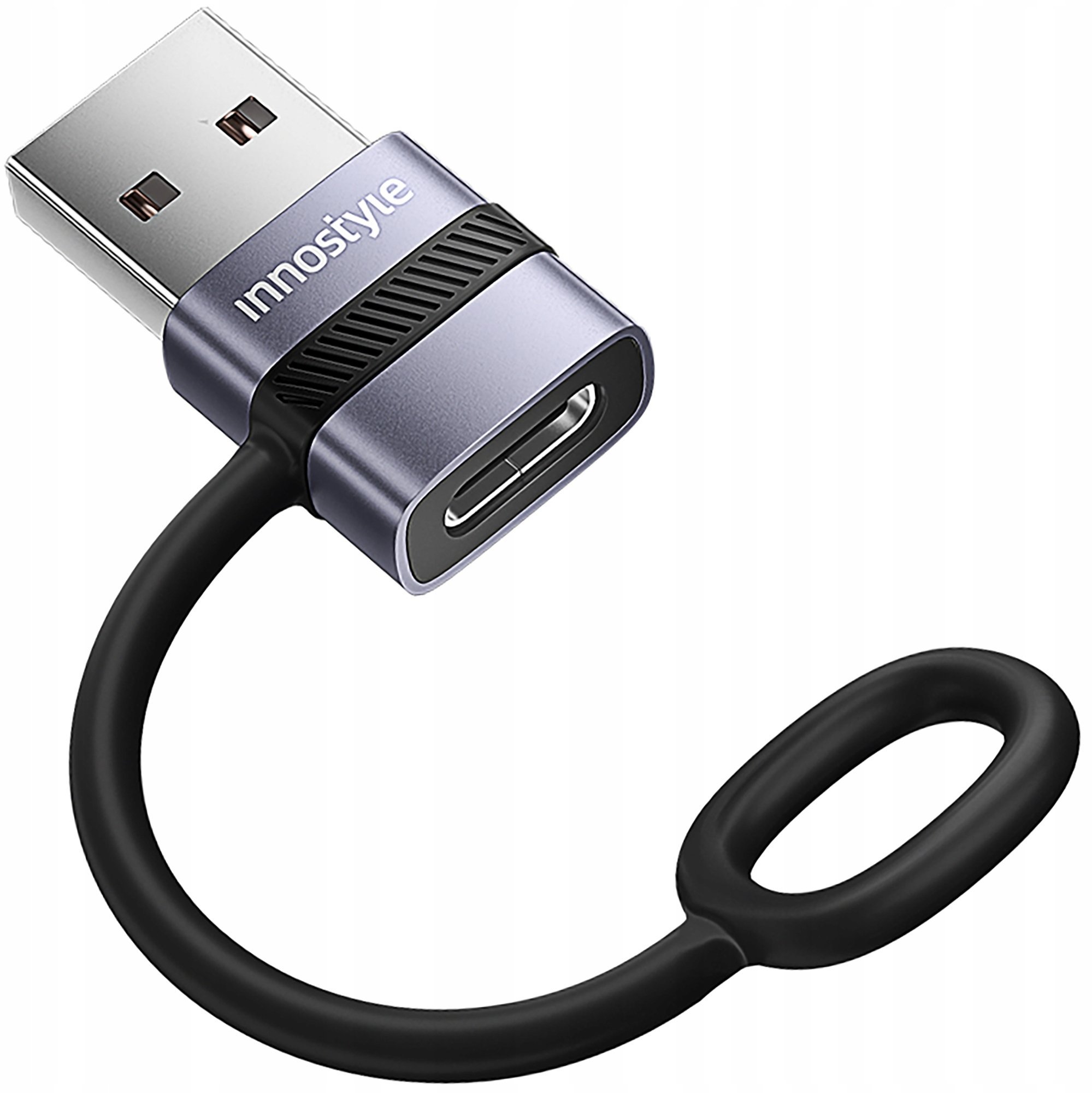 Adapter USB Innostyle INNOSTYLE ADAPTER PRZEJŚCIÓWKA USB-A 3.0 DO USB-C NA USB TYP C 3A 5GBPS OTG