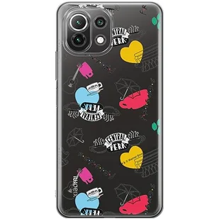 ERT GROUP etui na telefon Xiaomi 11 LITE 4G / 11 LITE 5G, case oryginalny i oficjalnie licencjonowany przez Friends, wzór Friends 037, optymalnie dopasowane, plecki z TPU częściowo przeźroczyste - Etui i futerały do telefonów - miniaturka - grafika 1