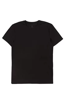 Koszulki męskie - DeFacto Męski T-shirt z dzianiny z dzianiny Obertail dla mężczyzn (czarny, L), czarny, L - grafika 1