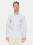 Koszule męskie - Calvin Klein Koszula K10K114301 Błękitny Slim Fit - miniaturka - grafika 1