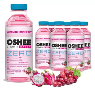 6X Napój Oshee Vitamin Water Witaminy I Minerały Zero Bez Cukru 555 Ml - Napoje energetyczne i izotoniczne - miniaturka - grafika 1