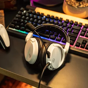 Audio Technica ATH-GL3WH Białe - Słuchawki - miniaturka - grafika 3