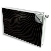 Dekoracje domu - magnes mata magnetyczna kaloryfer dekor czarne linie - miniaturka - grafika 1