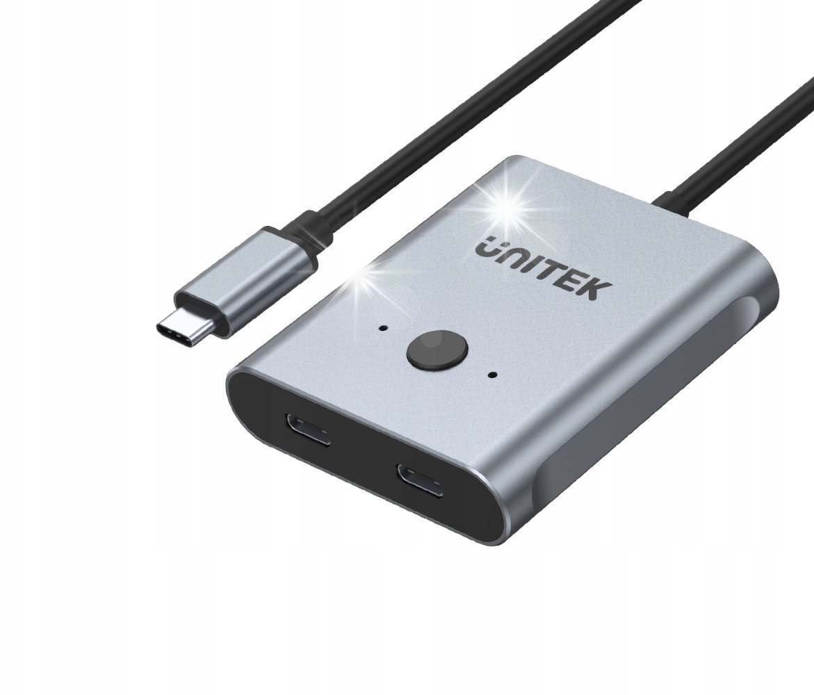 Unitek Unitek dwukierunkowy przełącznik rozgałęźnik adapter USB-C 4K 144Hz UHD