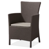 Fotele i krzesła ogrodowe - Fotel ogrodowy IOWA Brown - miniaturka - grafika 1