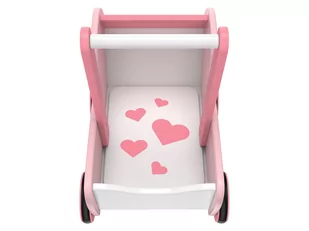 PLAYTIVE Drewniana kołyska lub wózek dla lalek - Wózki dla lalek - miniaturka - grafika 2