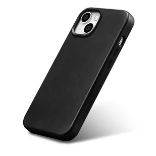 iCarer Oil Wax Premium Leather Case skórzane etui iPhone 14 magnetyczne z MagSafe czarny (WMI14220701-BK) - Etui i futerały do telefonów - miniaturka - grafika 6