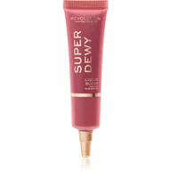 Cienie do powiek - Makeup Revolution Superdewy róż w płynie odcień You Got Me Blushing 15 ml - miniaturka - grafika 1