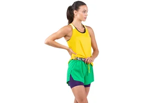 RONHILL Spodenki biegowe damskie TECH DISTANCE SHORT bright green - Spodnie sportowe damskie - miniaturka - grafika 7