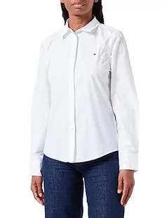Tommy Hilfiger Organic Co Regular Koszula damska, Th Optic White, 60 - Koszule damskie - miniaturka - grafika 1