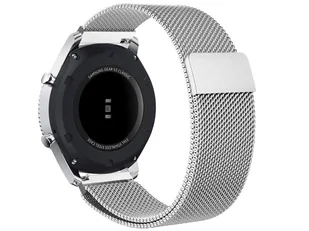 Bransoleta Milanese pasek Alogy stal nierdzewna do smartwatcha 22mm Srebrny - Akcesoria do smartwatchy - miniaturka - grafika 2