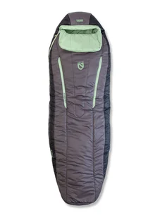 Śpiwór syntetyczny damski Nemo Forte Endless Promise 35 Long (183 cm) - plum gray/celadon green - Śpiwory - miniaturka - grafika 1