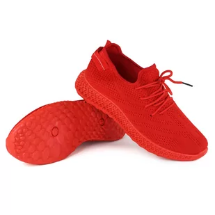 Sneakersy męskie Desun J98-2 czerwony - Sneakersy męskie - miniaturka - grafika 3