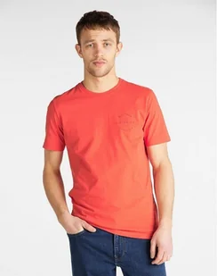 LEE WORKWEAR TEE MĘSKI T-SHIRT RELAXED FIT POPPY RED L60BFENH 112113254 - Lee - Koszulki męskie - miniaturka - grafika 1