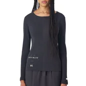 Koszulki sportowe damskie - Koszulka Champion Robbed Long Sleeve T-shirt E10017-ES503 - czarna - miniaturka - grafika 1