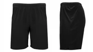 Spodenki damskie - Krótkie Spodenki Szorty Sportowe Dziecięce ROLY DORTMUND CZARNE 104 CM - miniaturka - grafika 1