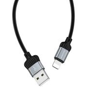 Kable USB - Borofone Diginity - kabel połączeniowy USB do Lightning 1m  (czarny) - miniaturka - grafika 1