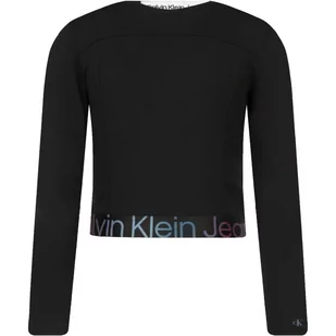 CALVIN KLEIN JEANS Bluza | Regular Fit - Bluzy dla dziewczynek - miniaturka - grafika 1