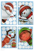 Zabawki kreatywne - ELEKTROSTATYCZNE NAKLEJKI NA SZYBĘ 46 SZT. - JOLLY CHRISTMAS - miniaturka - grafika 1