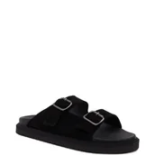 Klapki i japonki męskie - BOSS BLACK Klapki Cliff Sand | zamsz - miniaturka - grafika 1