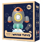 Zabawki do kąpieli - ZABAWKA DO KĄPIELI RAKIETA PASTELOWE KOLORY STRUMIEŃ WODY WODNA ZABAWA - miniaturka - grafika 1