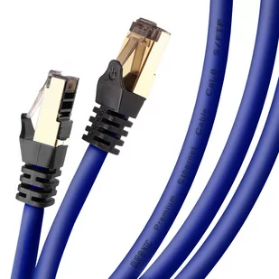 Duronic CAT8 BE 2m Kabel sieciowy S/FTP niebieski transmisja 40GB skrętka LAN pachcord - Pozostałe akcesoria sieciowe - miniaturka - grafika 1